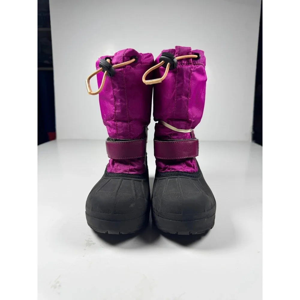 Columbia‎ Powderbug Forty BY1324-665 Girls 1 Pink Mid Calf Waterproof Snow Boots